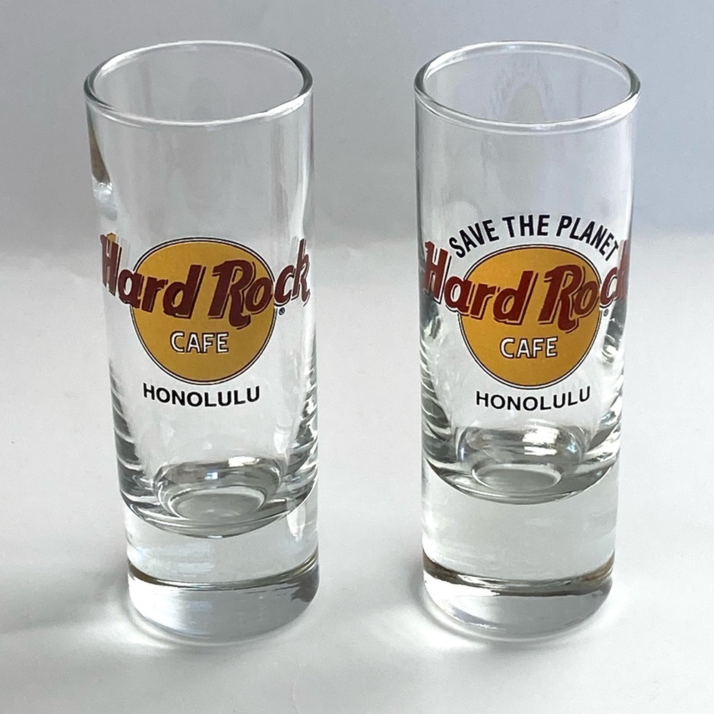Hard Rock Cafe Honolulu Shot Glass Set - Clear